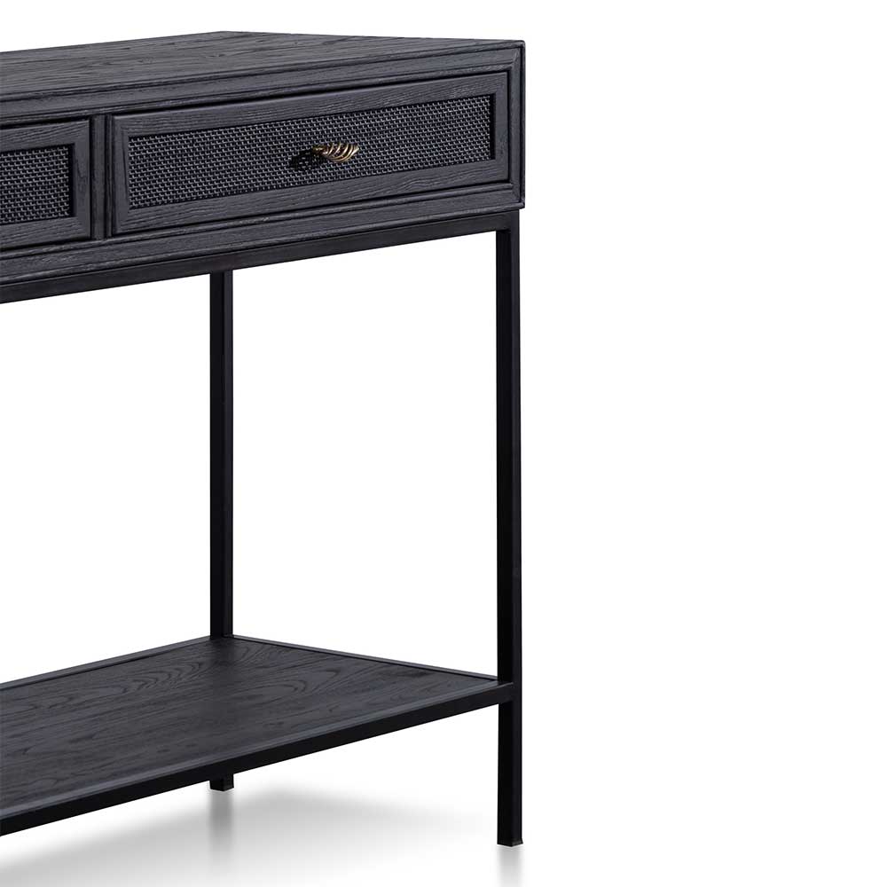 Elena 1.4m Console Table - Full Black - Console