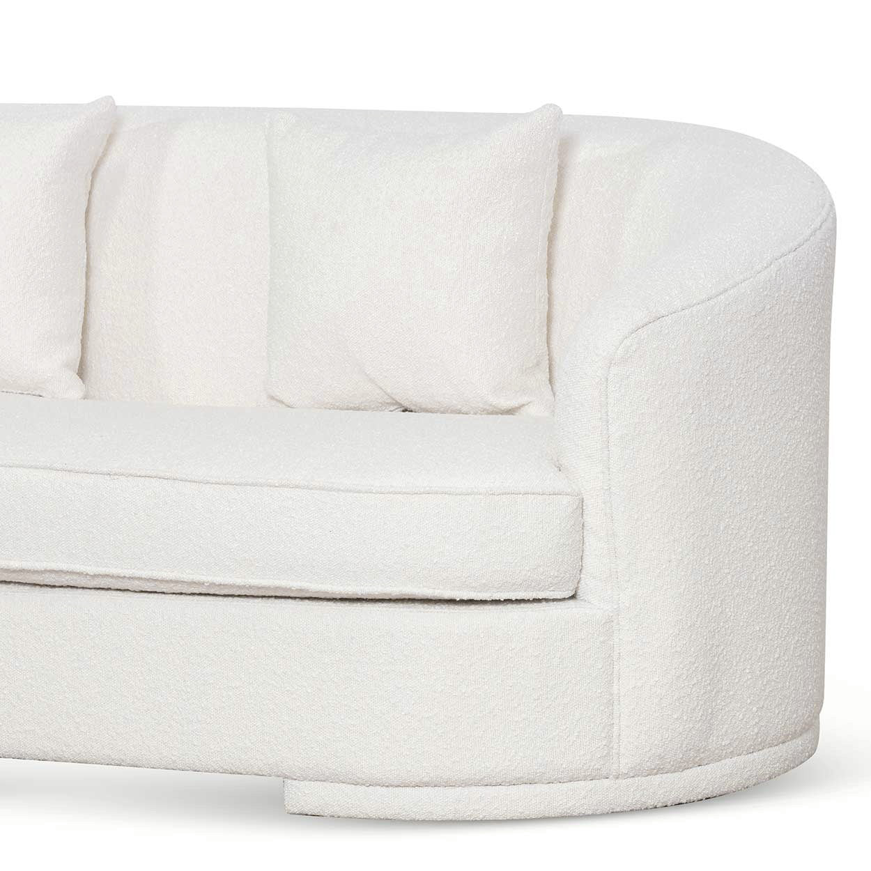 Elijah 4S Sofa - Ivory White Boucle - Sofas