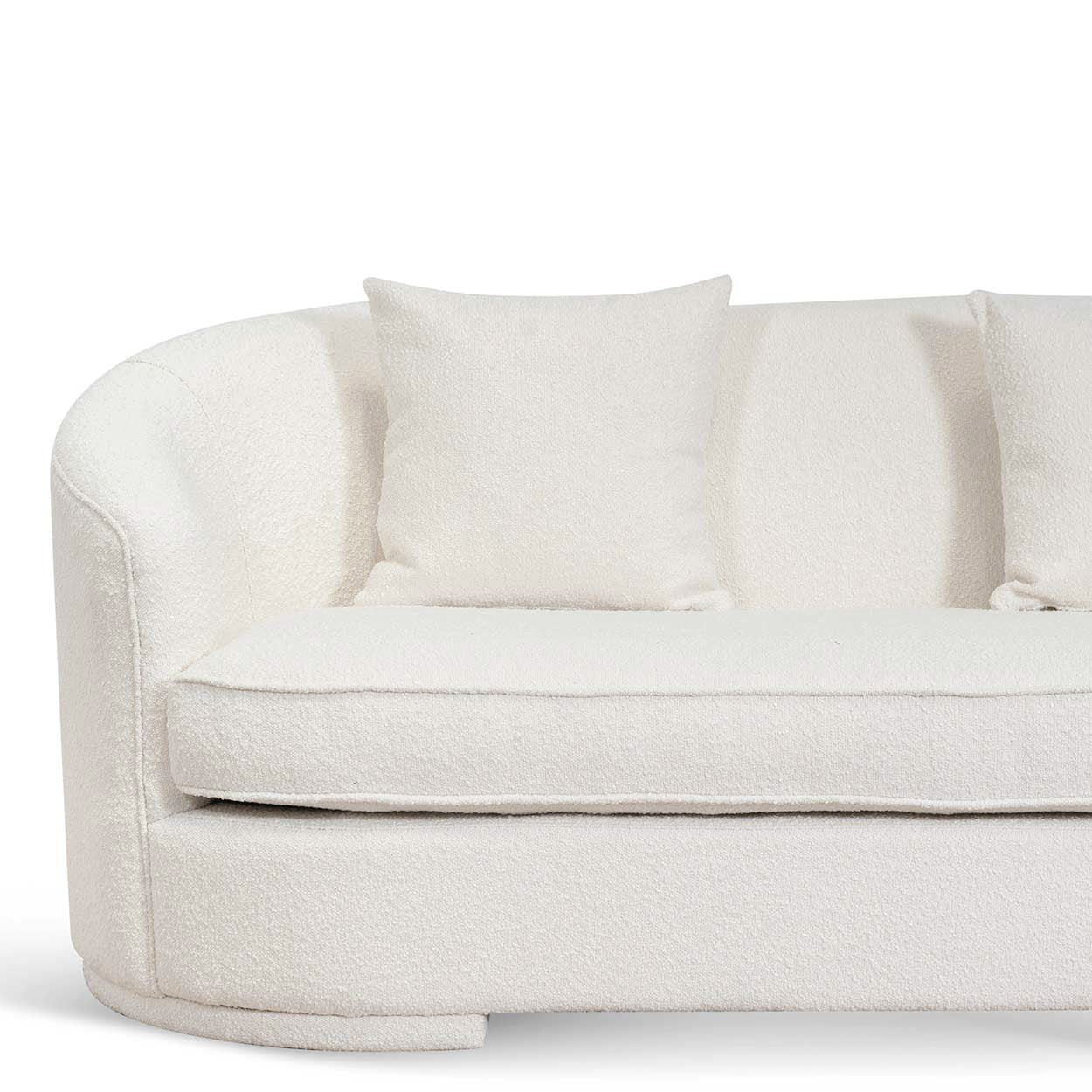 Elijah 4S Sofa - Ivory White Boucle - Sofas