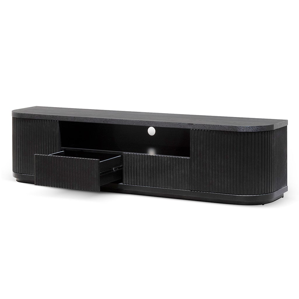 Elise Veneer Top Entertainment TV Stand - Full Black - TV Units