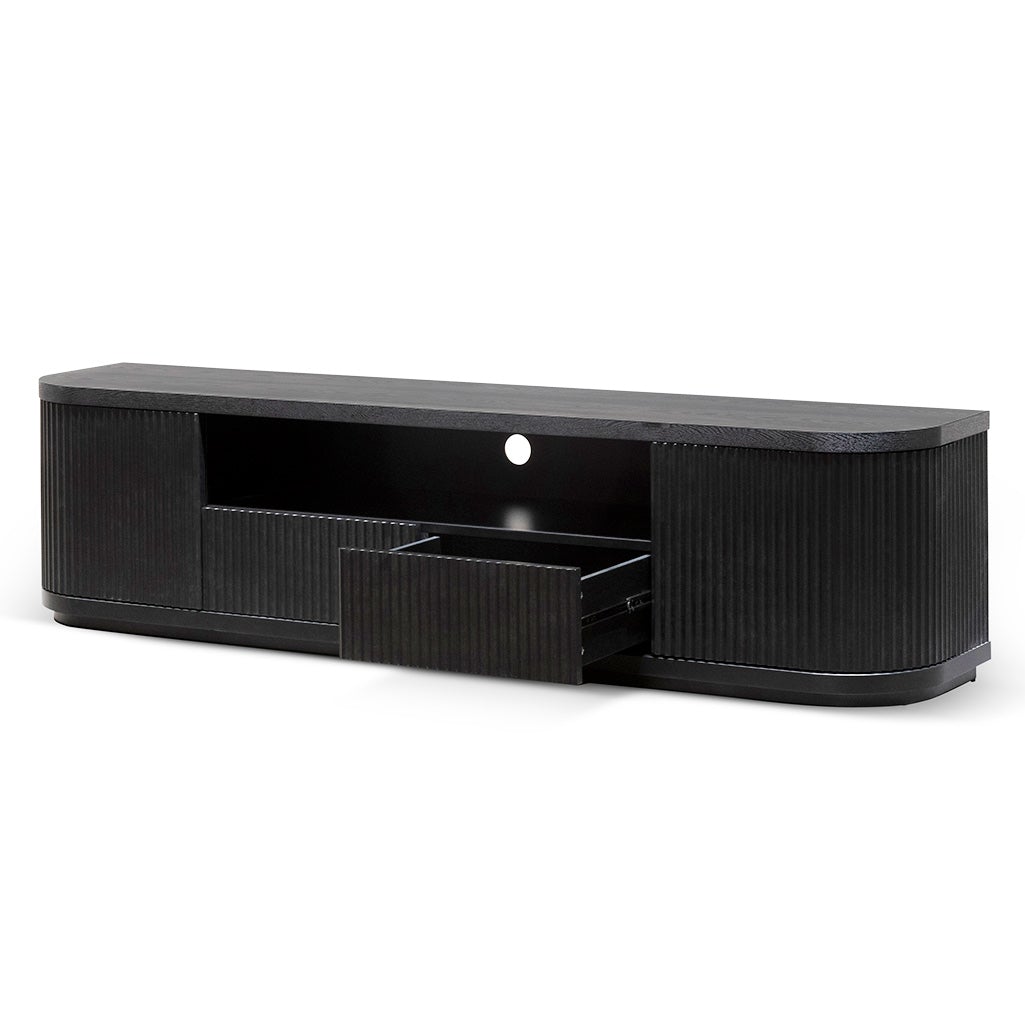 Elise Veneer Top Entertainment TV Stand - Full Black - TV Units