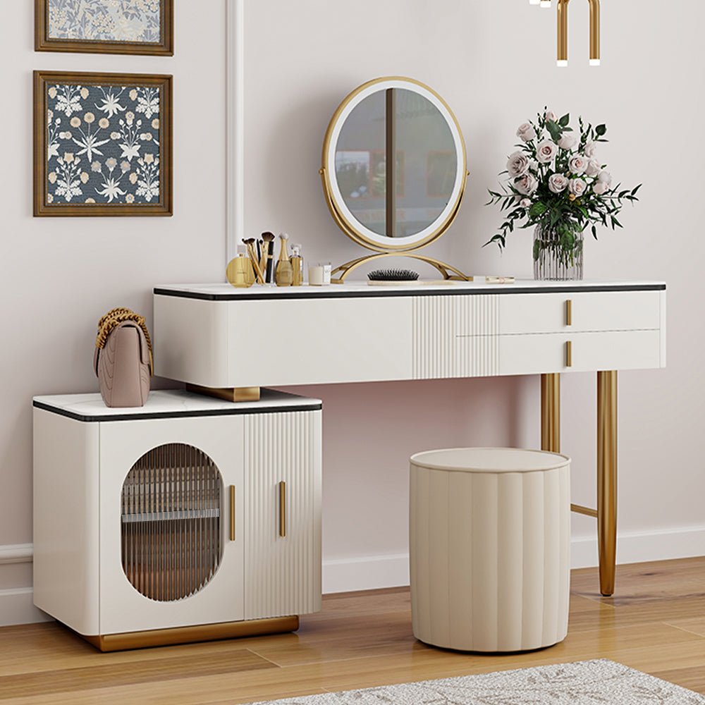 Ella Makeup Vanity Table Set - Make-Up Vanity