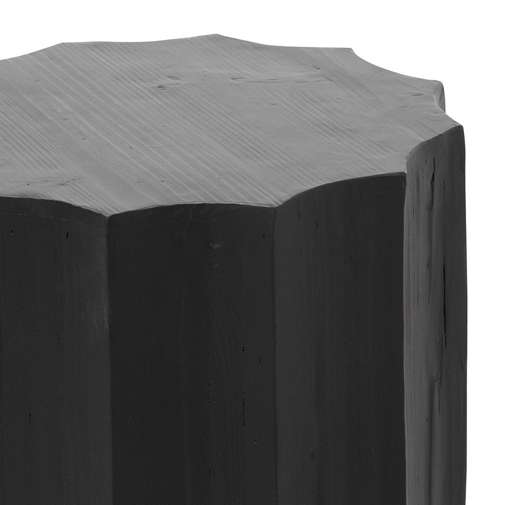 Emmett Recycled Side Table - Full Black - Bedside Tables