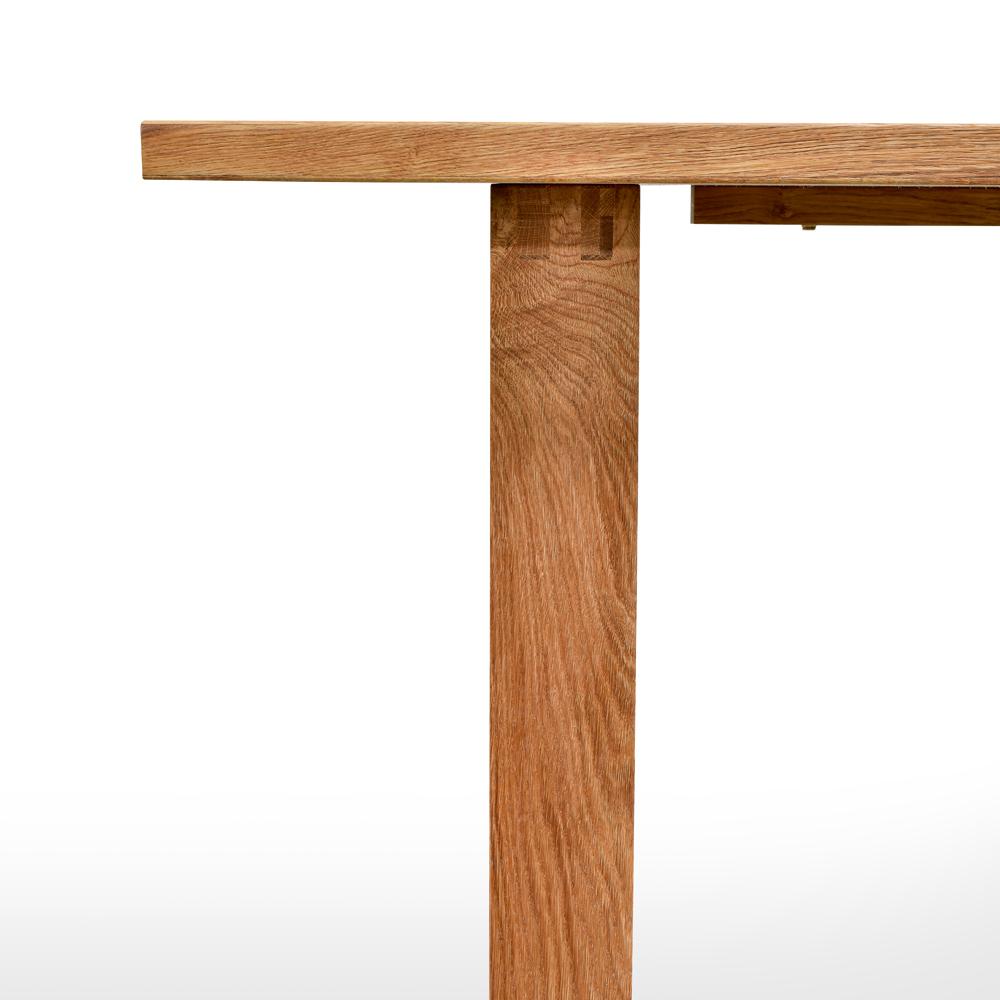 Essen 2.2m Rustic Oak Veneer Dining Table - Oak Wrapped Legs - Dining Tables