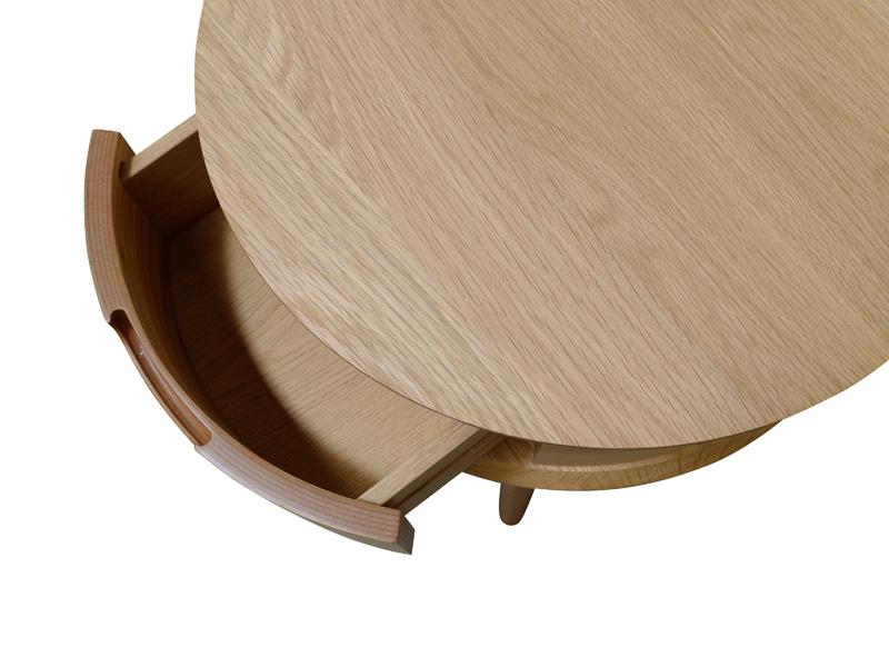 Evelyn Scandinavian Lamp Side Table - Natural - Bedside Tables