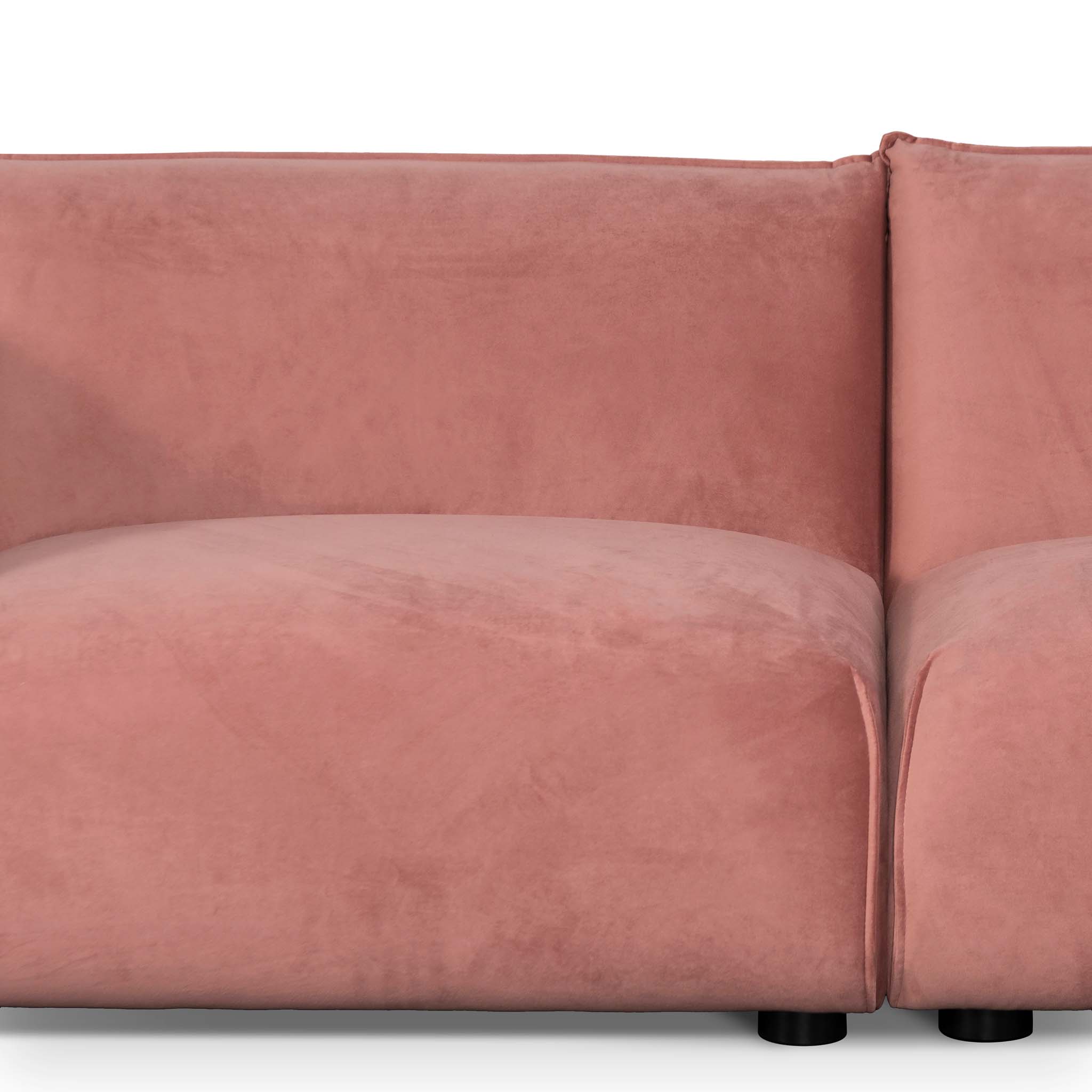 Felix 3S Sofa - Blush Pink Brass Frame - Sofas