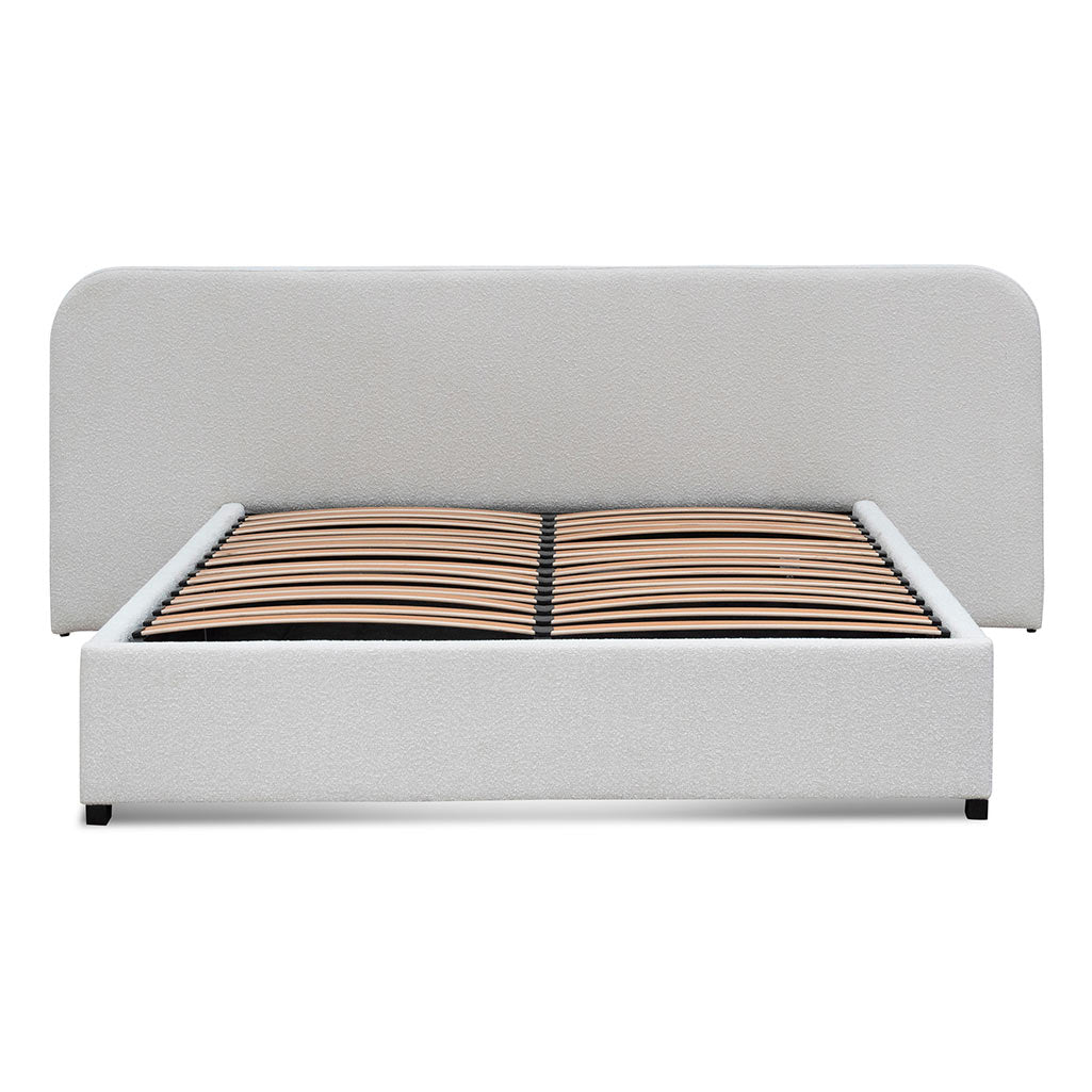 Felix Queen Bed Frame - Snow Boucle - Beds