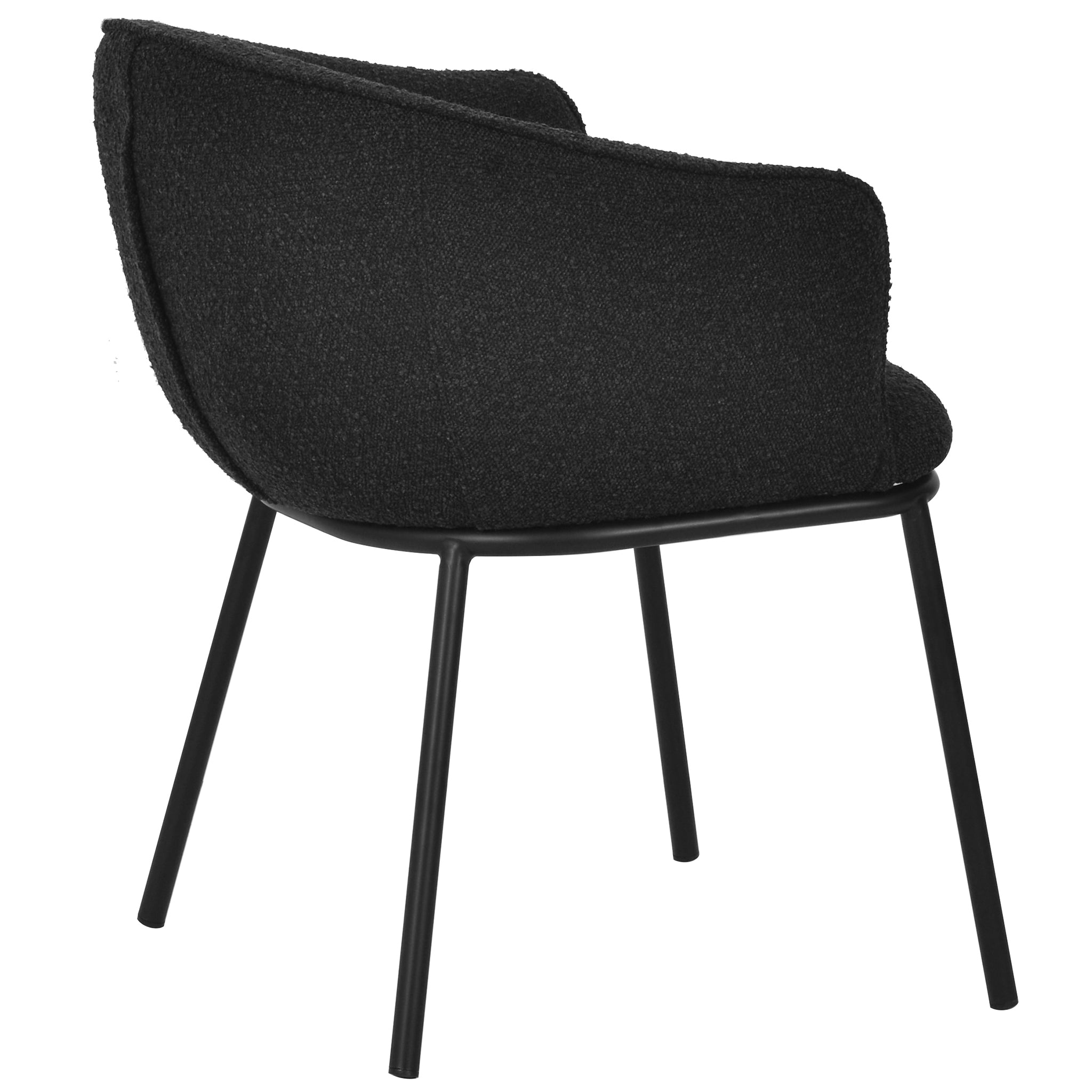 George Dining Chair - Black Boucle - Dining Chairs