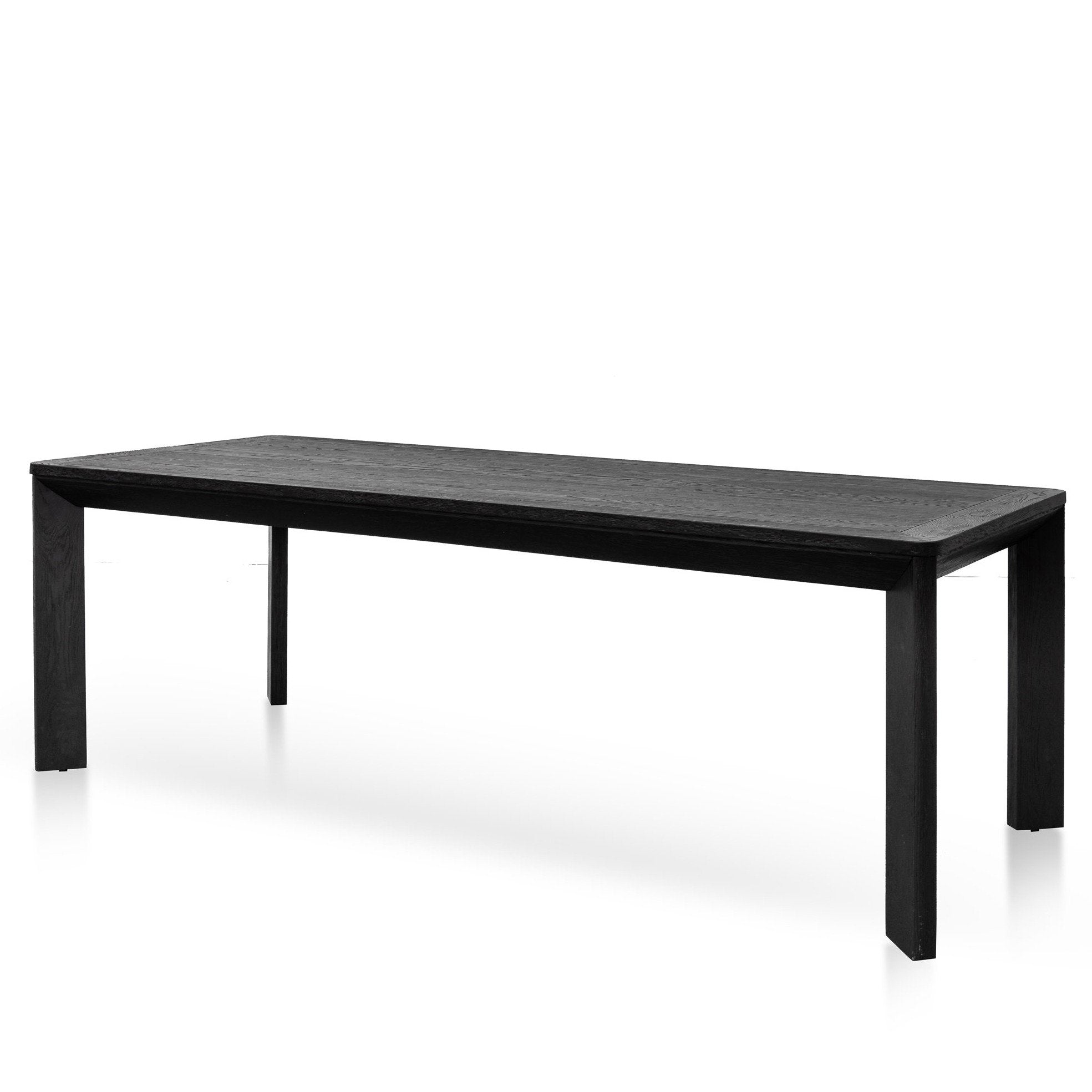 Gilliard 2.4m Wooden Dining Table - Full Black - Dining Tables