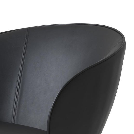 Giovanni Faux Leather Lounge Chair - Armchairs