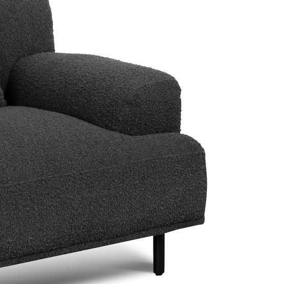 Harper Armchair - Charcoal Boucle - Armchairs