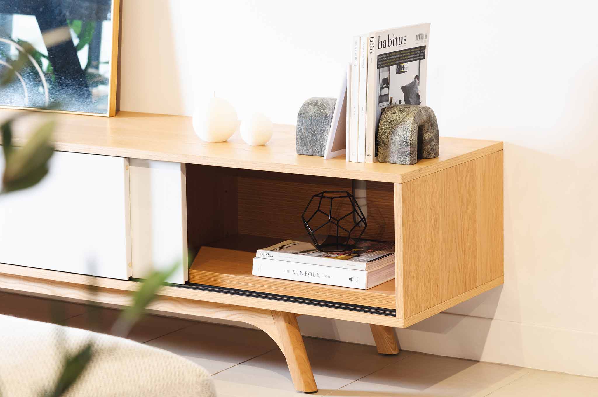 Harrison Wooden TV Entertainment Unit - Natural - TV Units