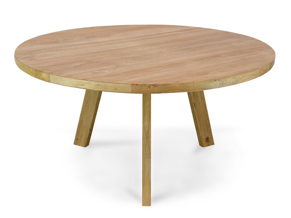 Hunter Reclaimed Elm Wood 1.5m Round Dining Table - Dining Tables