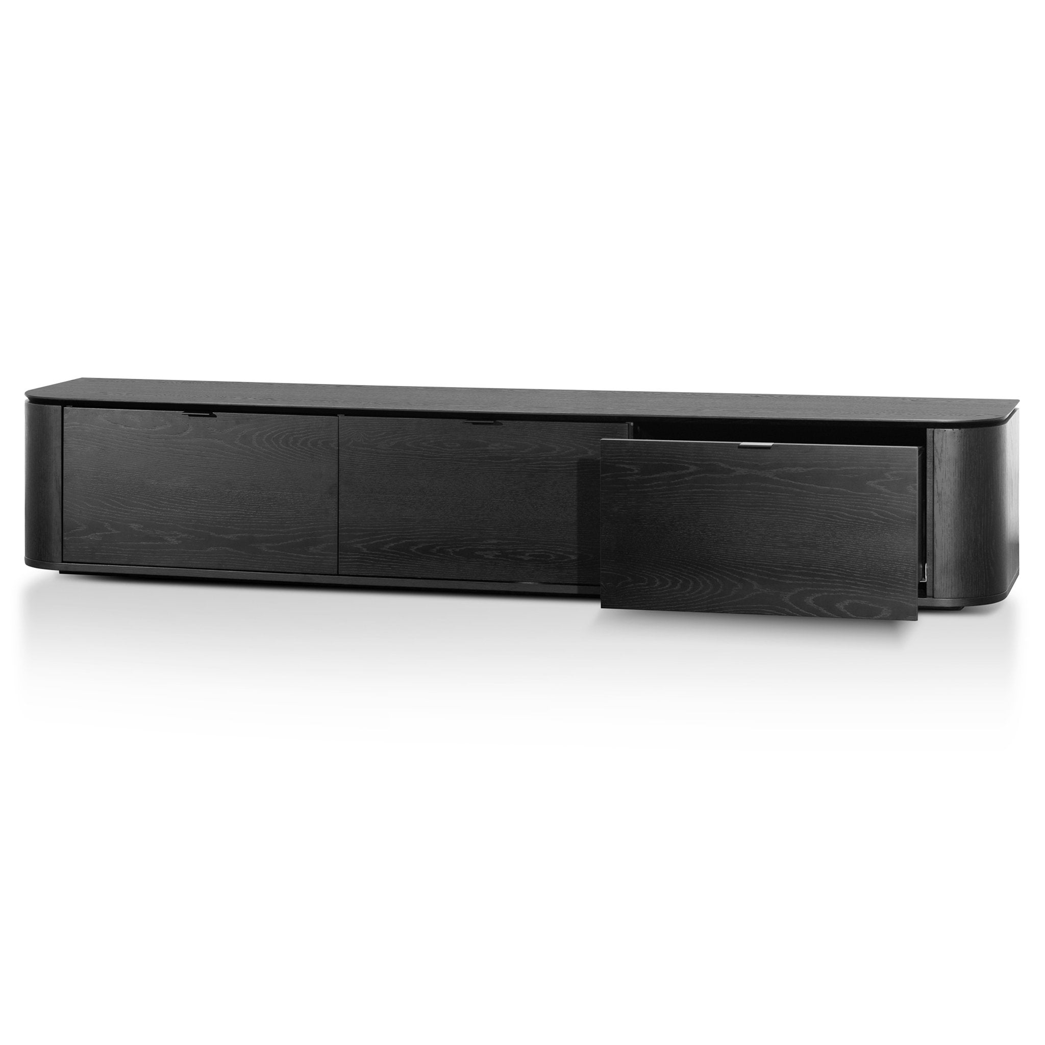 Hunter TV Stand - Black Oak - TV Units