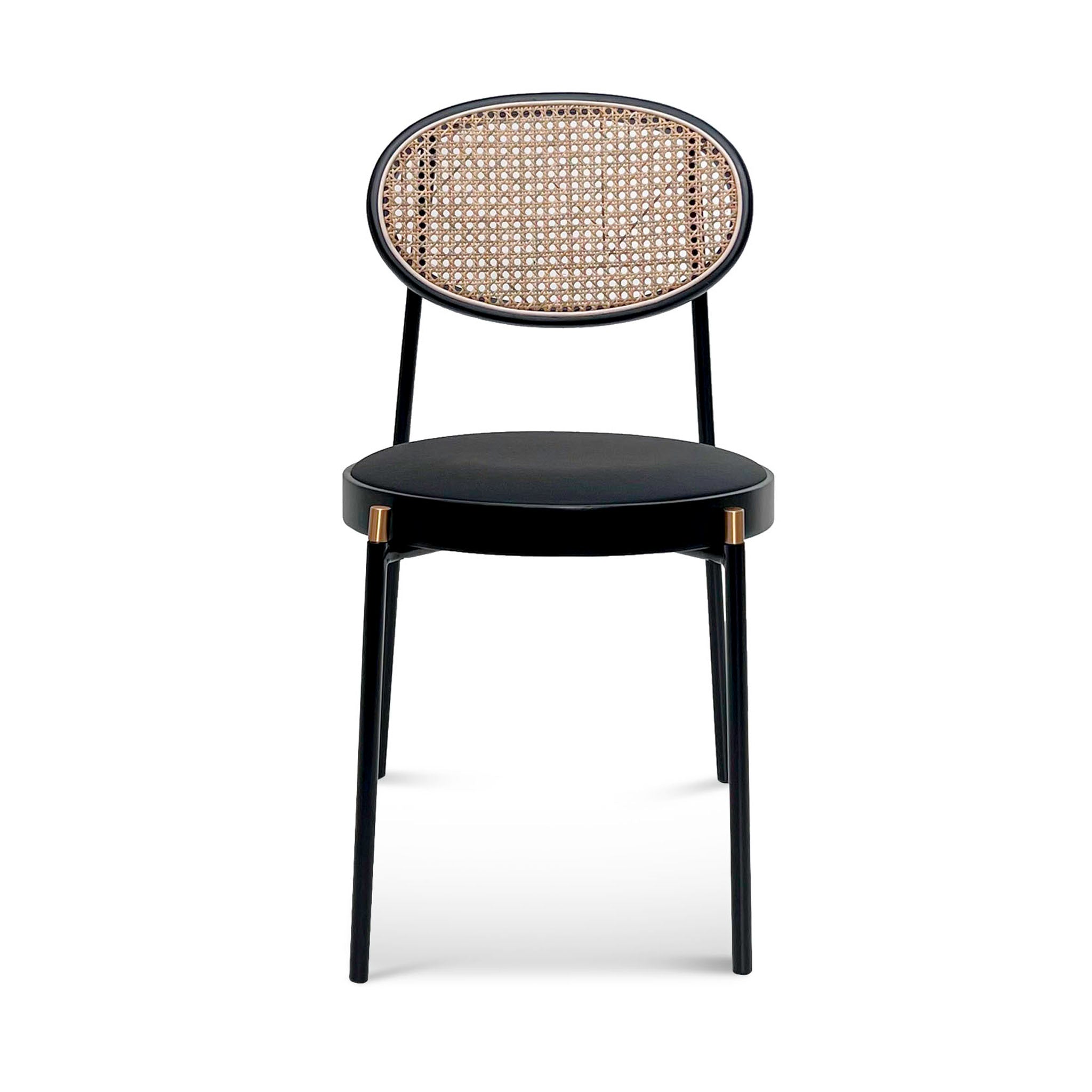 Isla Natural Rattan Dining Chair - Black - Dining Chairs