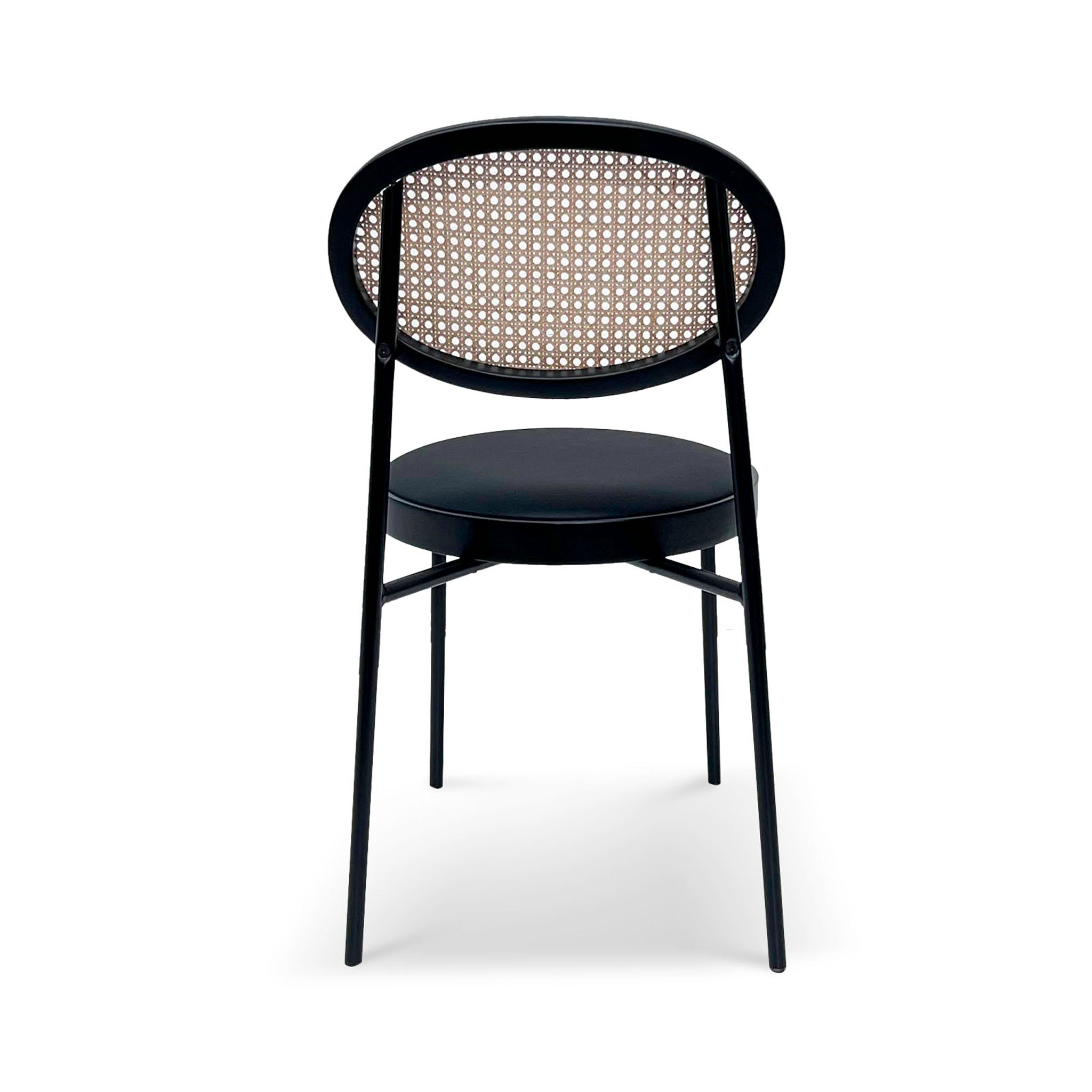 Isla Natural Rattan Dining Chair - Black - Dining Chairs