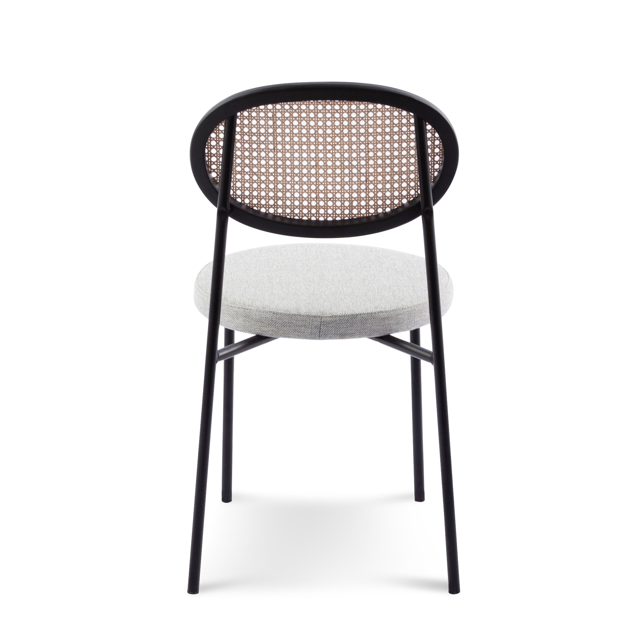 Isla Natural Rattan Dining Chair - Silver Grey - Dining Chairs