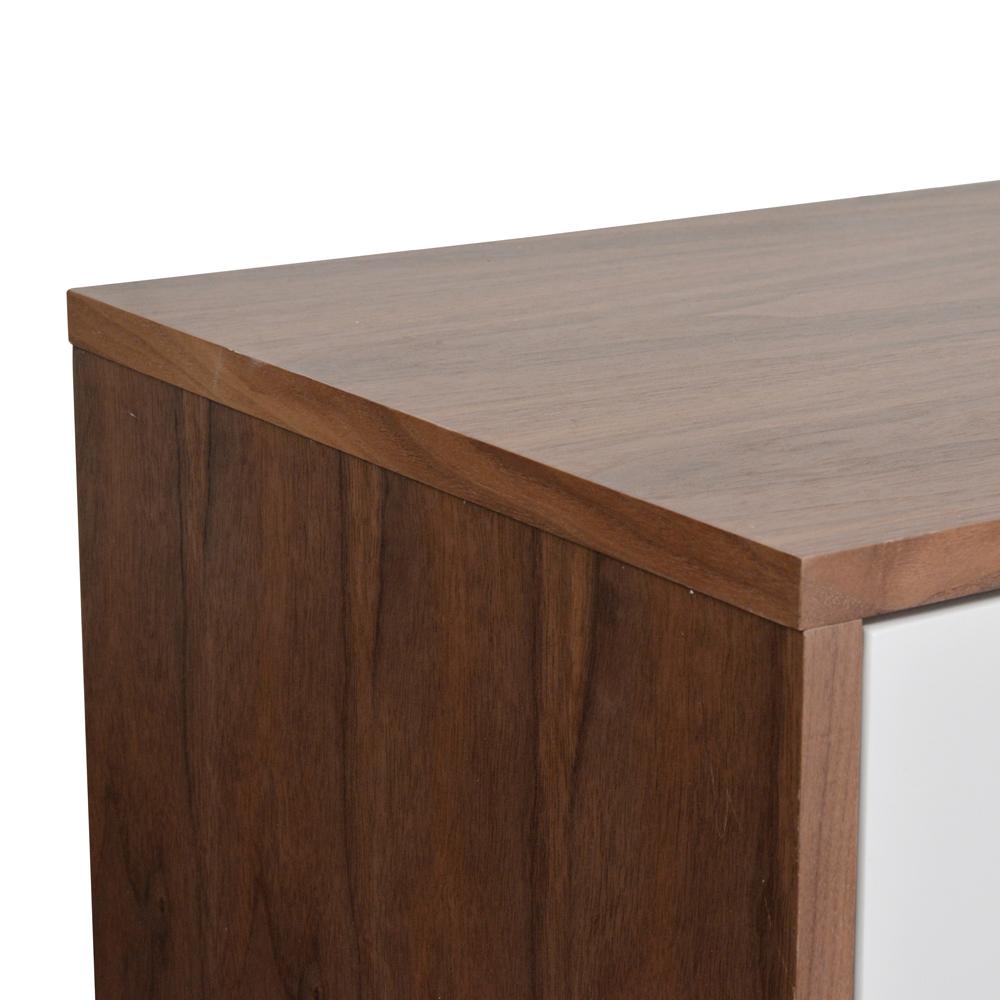 Ivy Wooden Bedside Table - Walnut - Bedside Tables