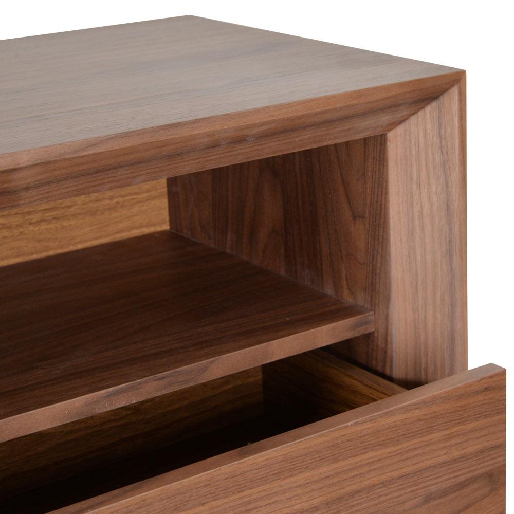 Jayce Bedside Table - Walnut - Bedside Tables