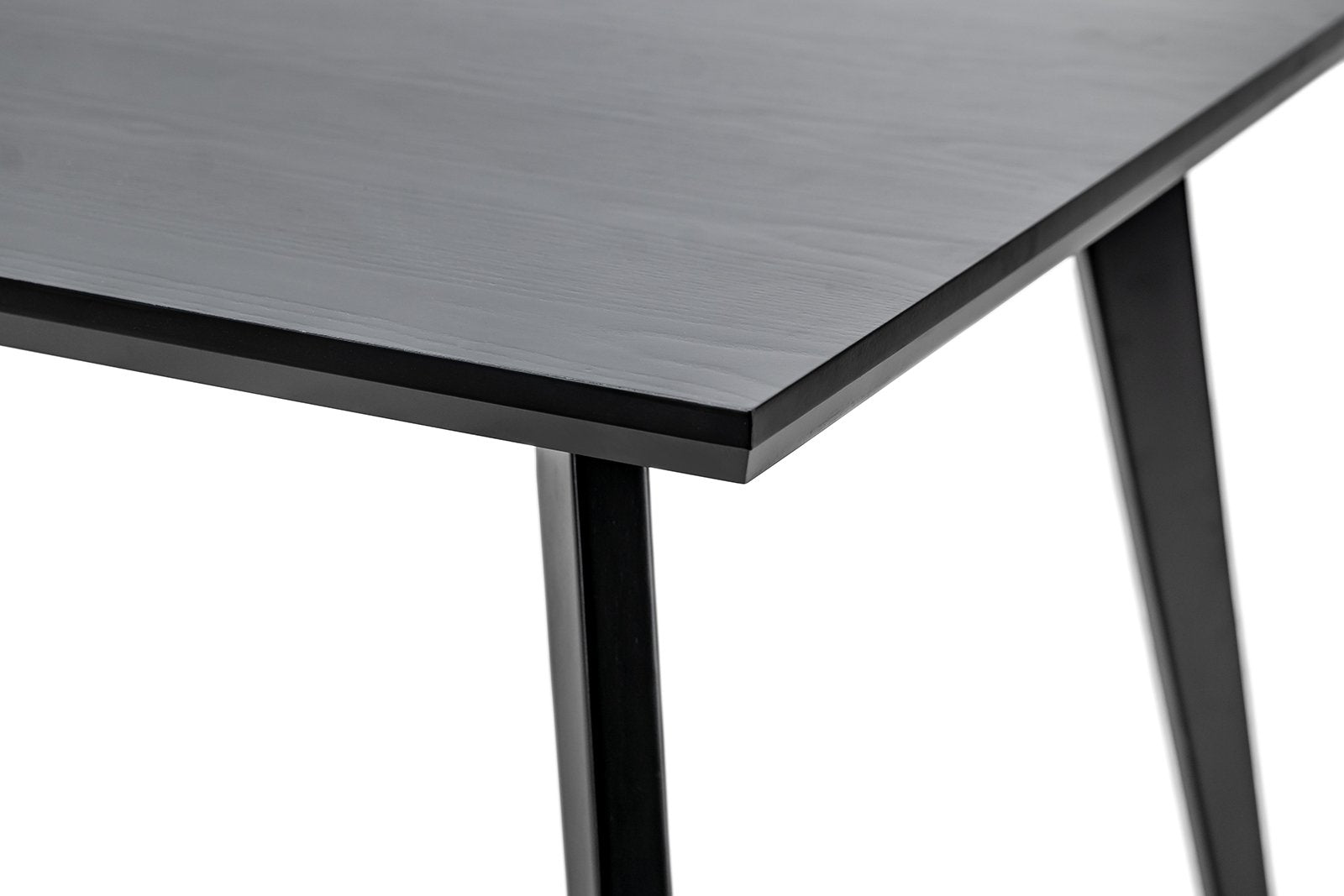 Jeff 1.8m Oak Dining Table - Black - Dining Tables