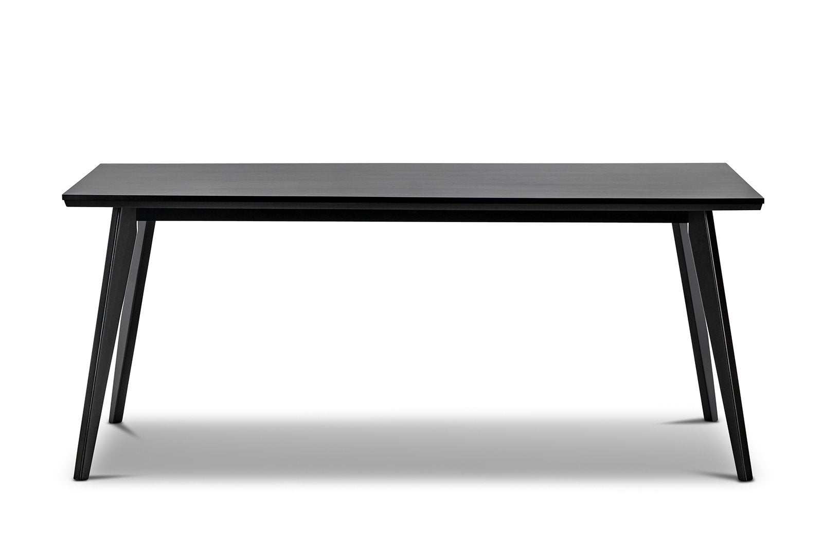 Jeff 1.8m Oak Dining Table - Black - Dining Tables