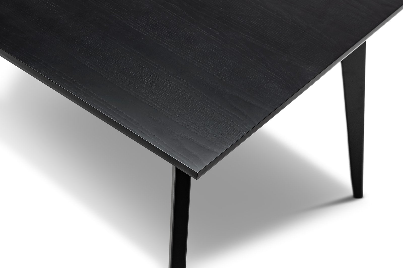 Jeff 1.8m Oak Dining Table - Black - Dining Tables