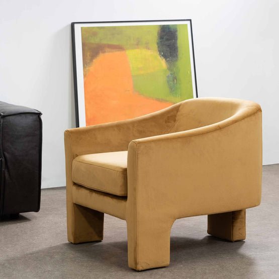 Julian Armchair - Mustard - Armchairs