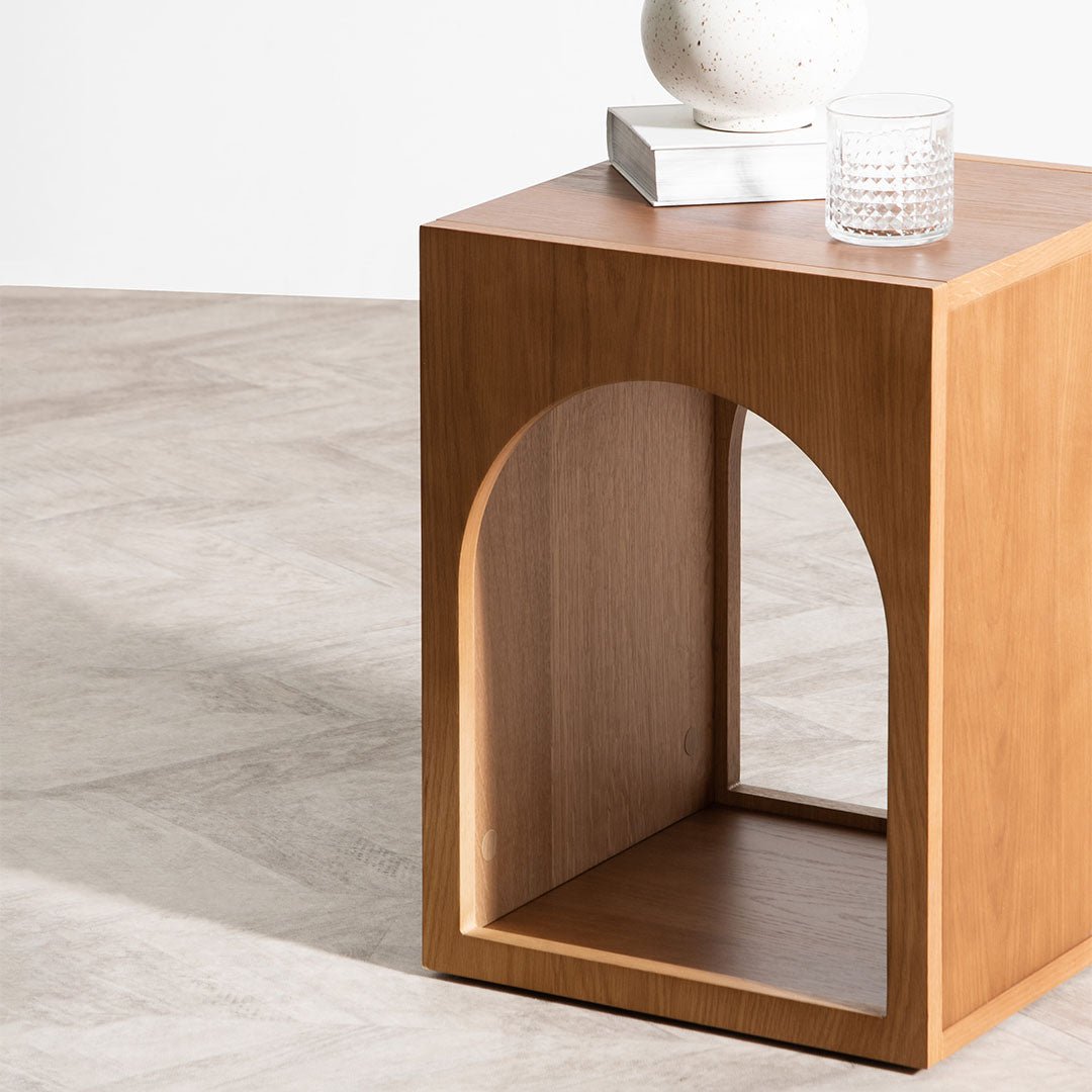 Kaylee Side Table - Dark Oak - Bedside Tables