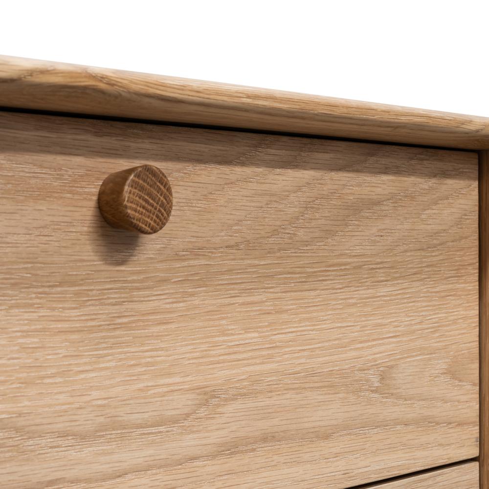 Kendrick 2 Drawer Side Table - Natural Oak - Bedside Tables