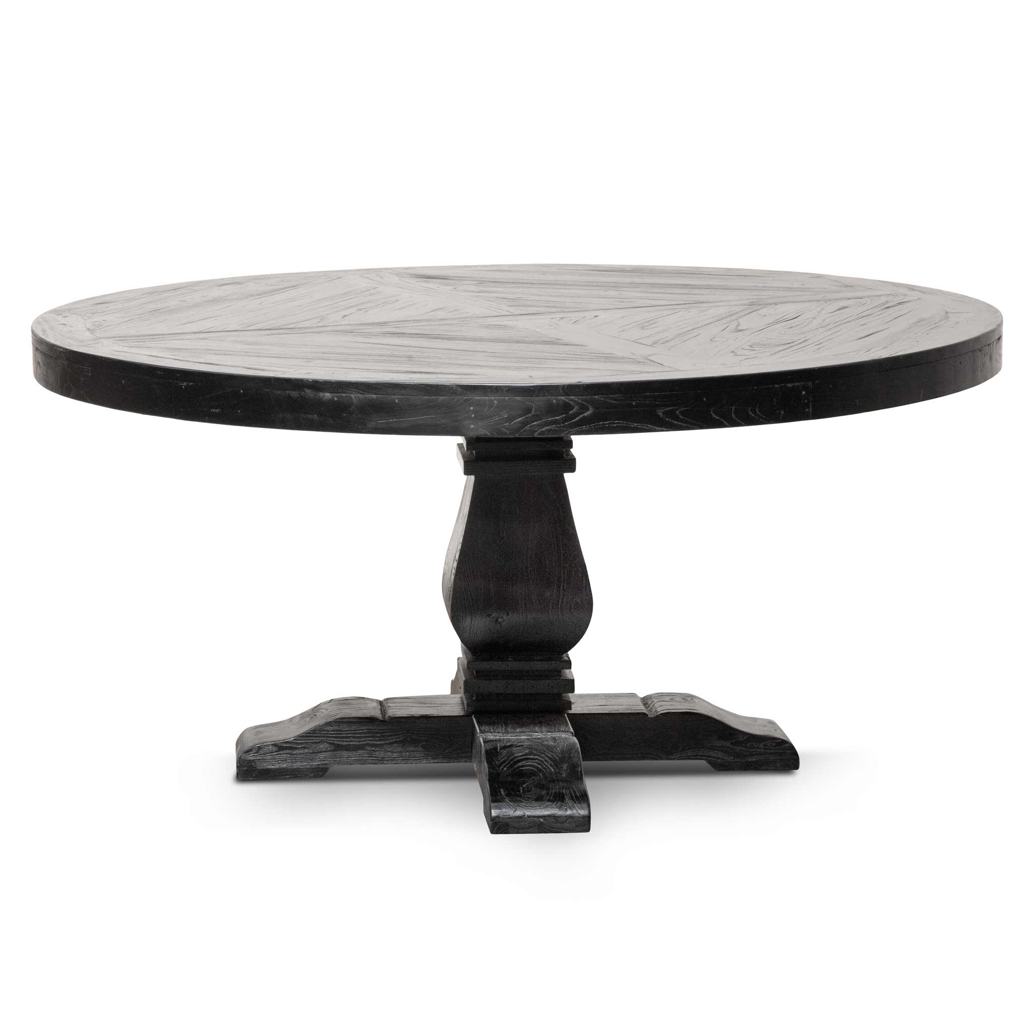 Lara 1.6m Round Dining Table - Full Black - Dining Tables