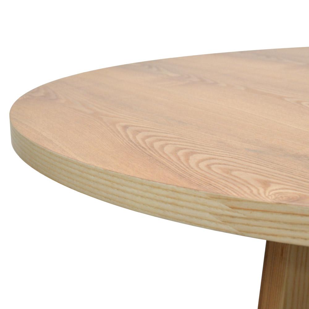 Leo 1.2m Round Wooden Dining Table - Natural - Dining Tables