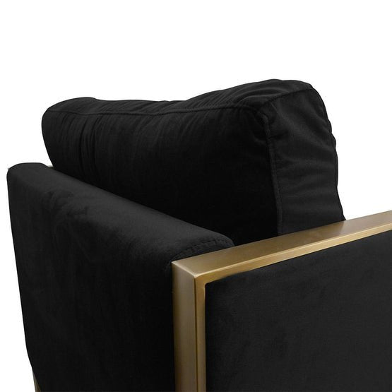 Leona Armchair Black Velvet - Armchairs