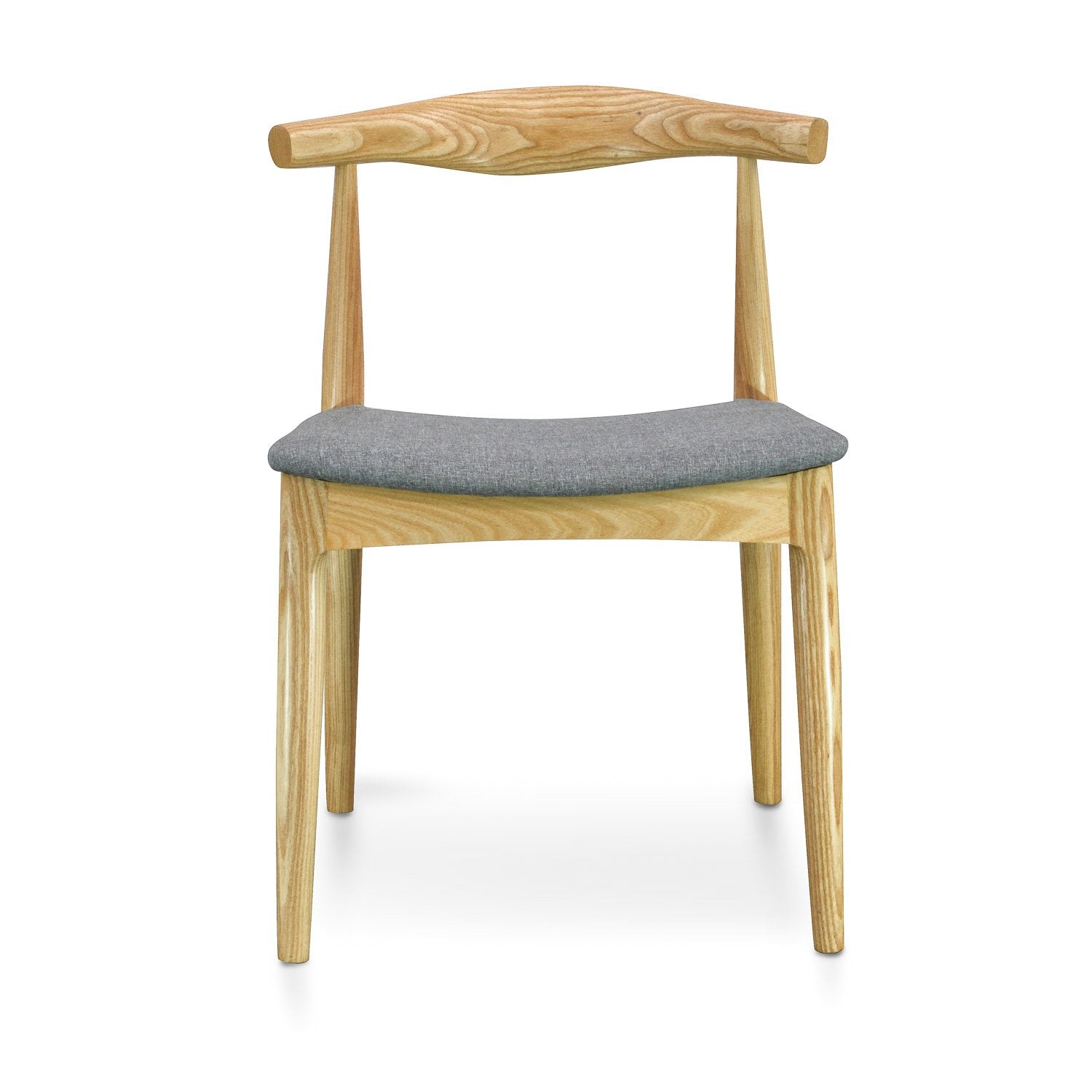 Liam Fabric Dining Chair - Natural & Light Grey - Dining Chairs