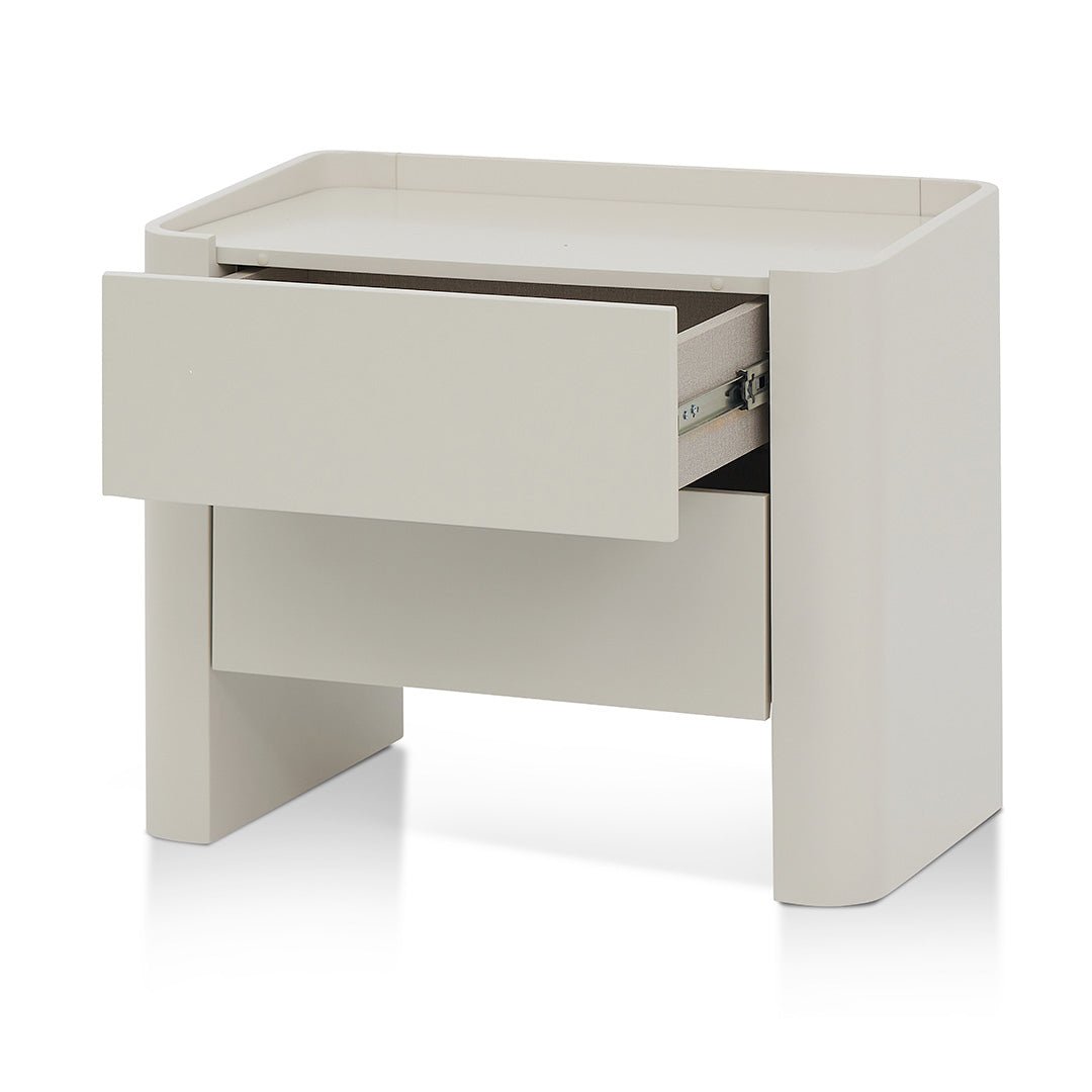 Lila Bedside Table - Light Grey - Bedside Tables