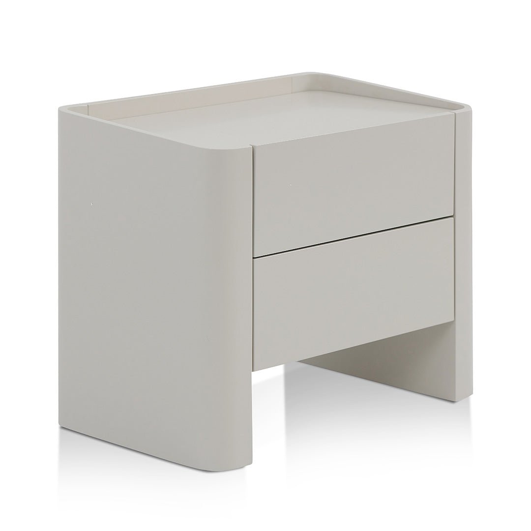 Lila Bedside Table - Light Grey - Bedside Tables