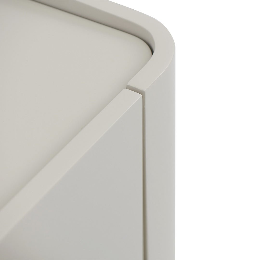 Lila Bedside Table - Light Grey - Bedside Tables