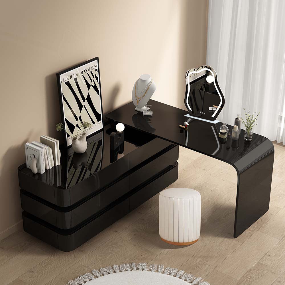 Lily Retractable Makeup Vanity Table Set - Make-Up Vanity