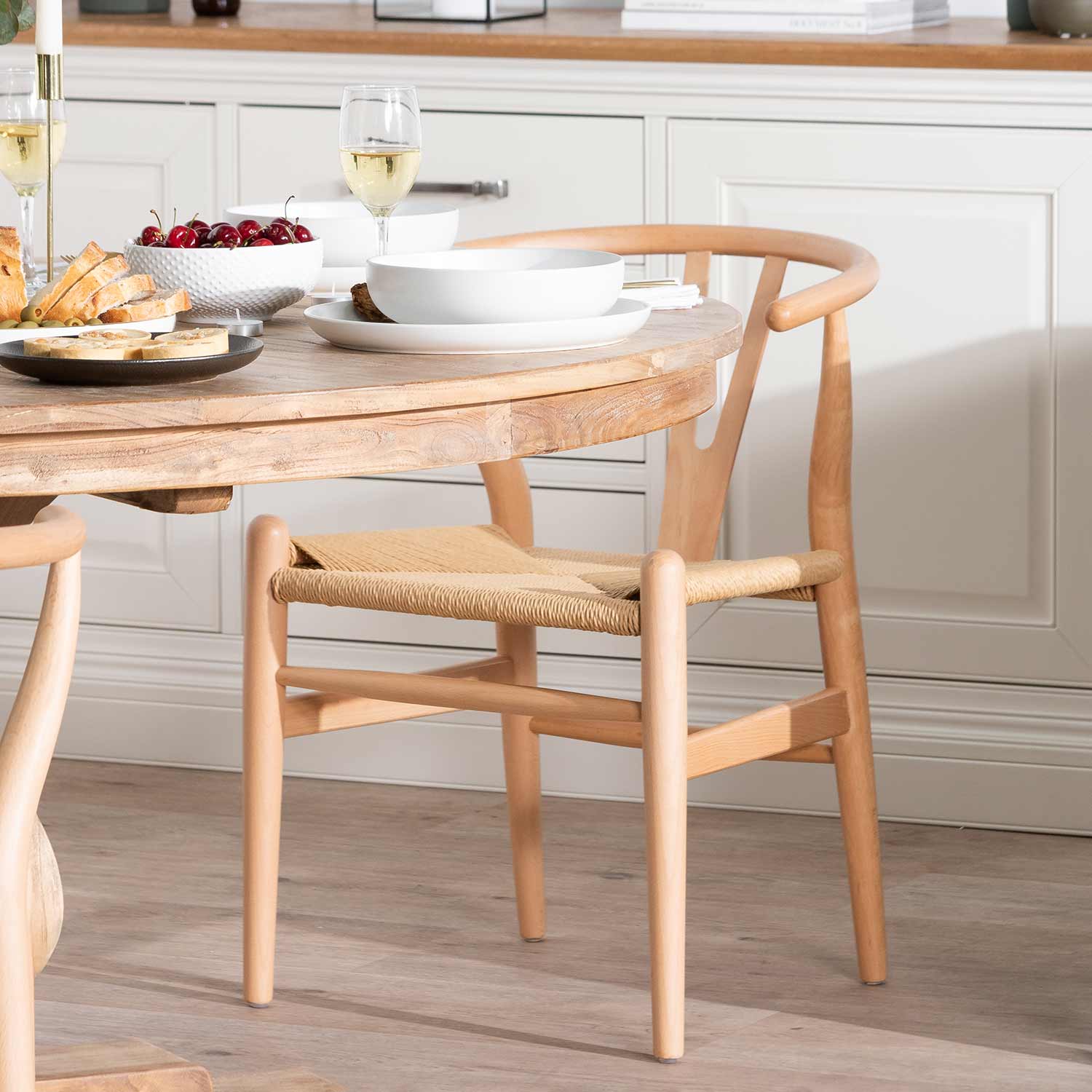 Lily Wooden Dining Chair - Beech - Dining Chairs