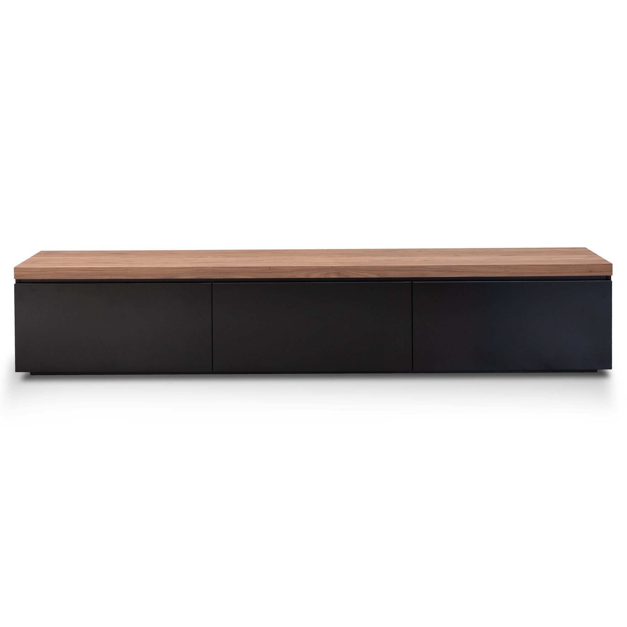 Lucas Black TV Stand - Walnut Top - TV Units