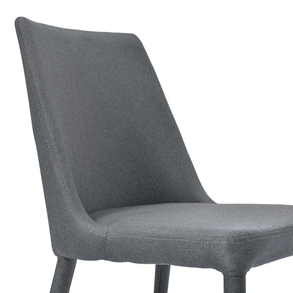 Lucas Fabric Dining Chair - Gunmetal Grey - Dining Chairs