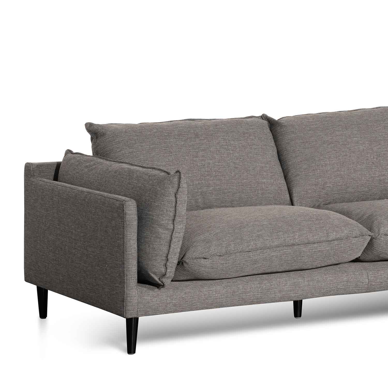 Lucio 4S Right Chaise Sofa - Graphite Grey - Sofas