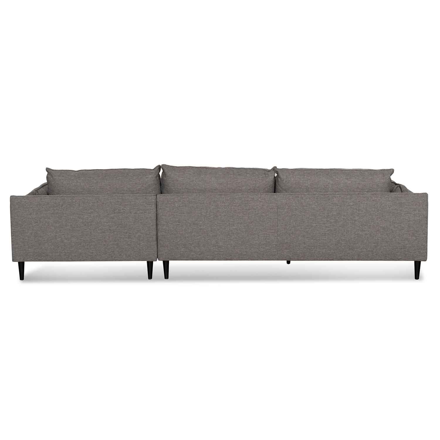 Lucio 4S Right Chaise Sofa - Graphite Grey - Sofas