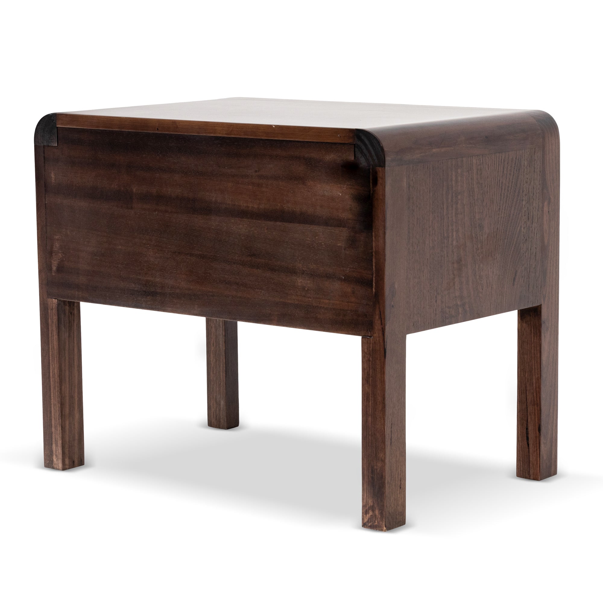 Lulu Single Drawer Bedside Table - Walnut - Bedside Tables