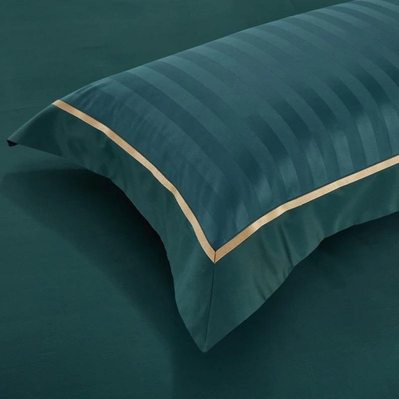 Luxurious 1200-Thread-Count Green Duvet Cover Set (Egyptian Cotton) - Duvet Covers