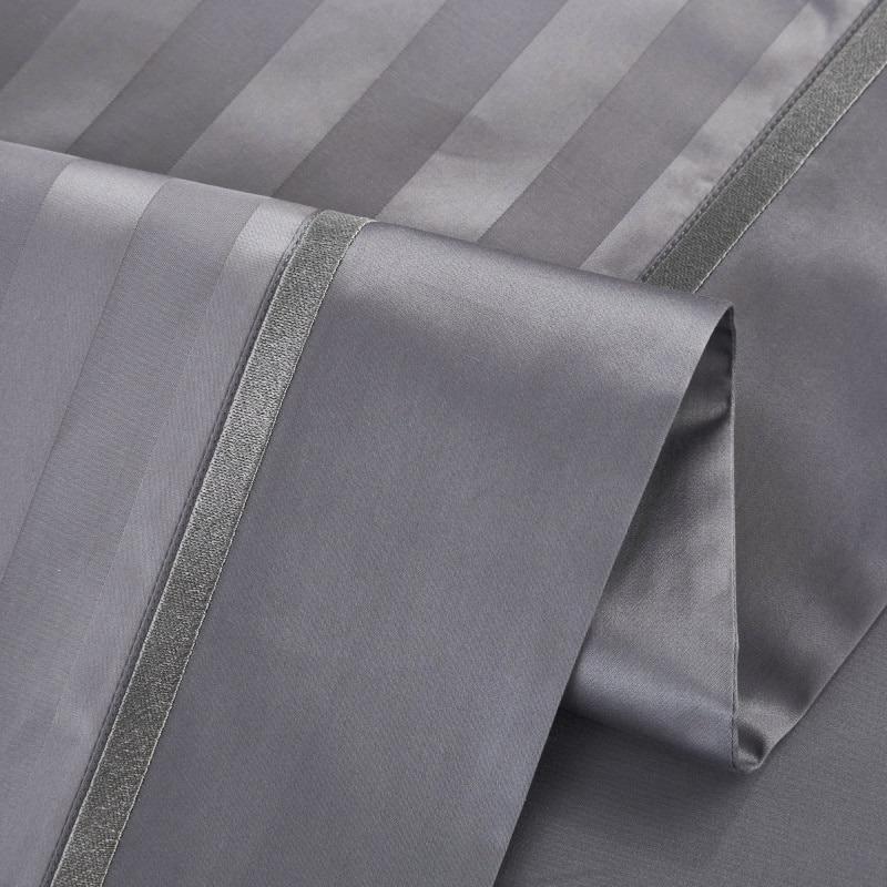 Luxurious 1200-Thread-Count Grey Duvet Cover Set (Egyptian Cotton) - Duvet Covers