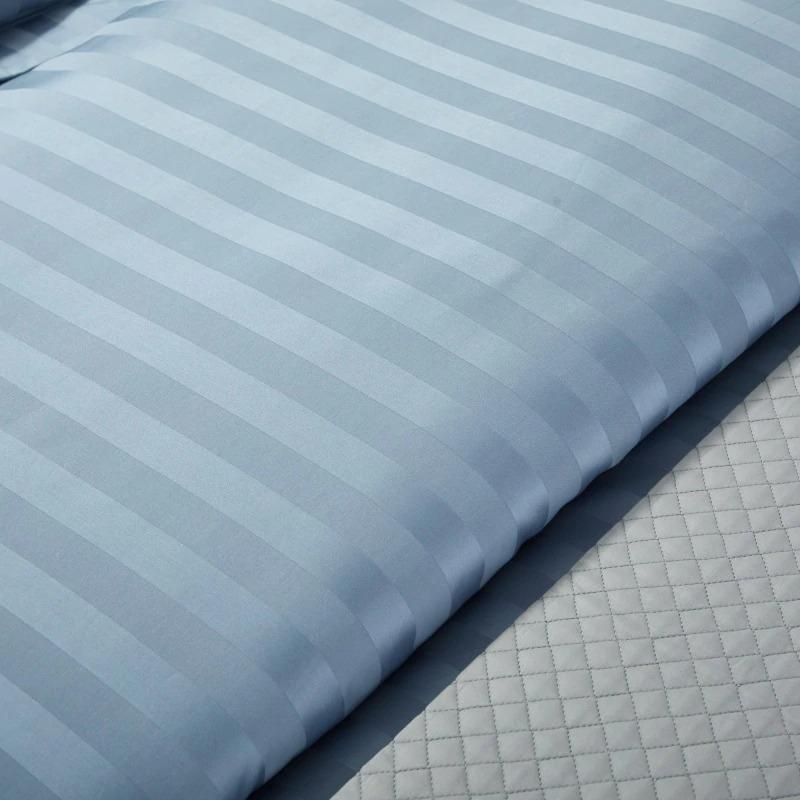 Luxurious 1200-Thread-Count Light Blue Duvet Cover Set (Egyptian Cotton) - Duvet Covers