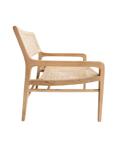 Marcel Teak Rattan Armchair - Natural - Armchairs