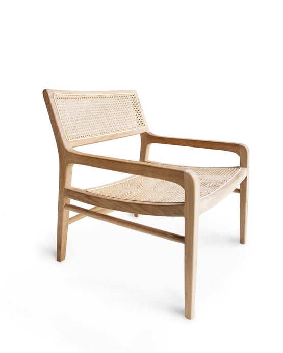 Marcel Teak Rattan Armchair - Natural - Armchairs