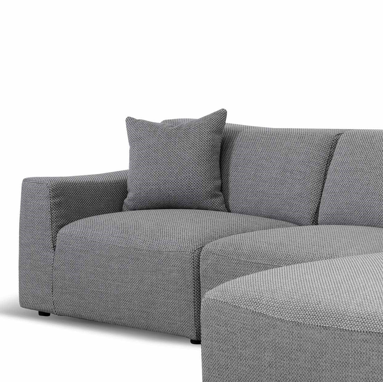 Mason 3S Right Chaise Sofa - Noble Grey - Sofas