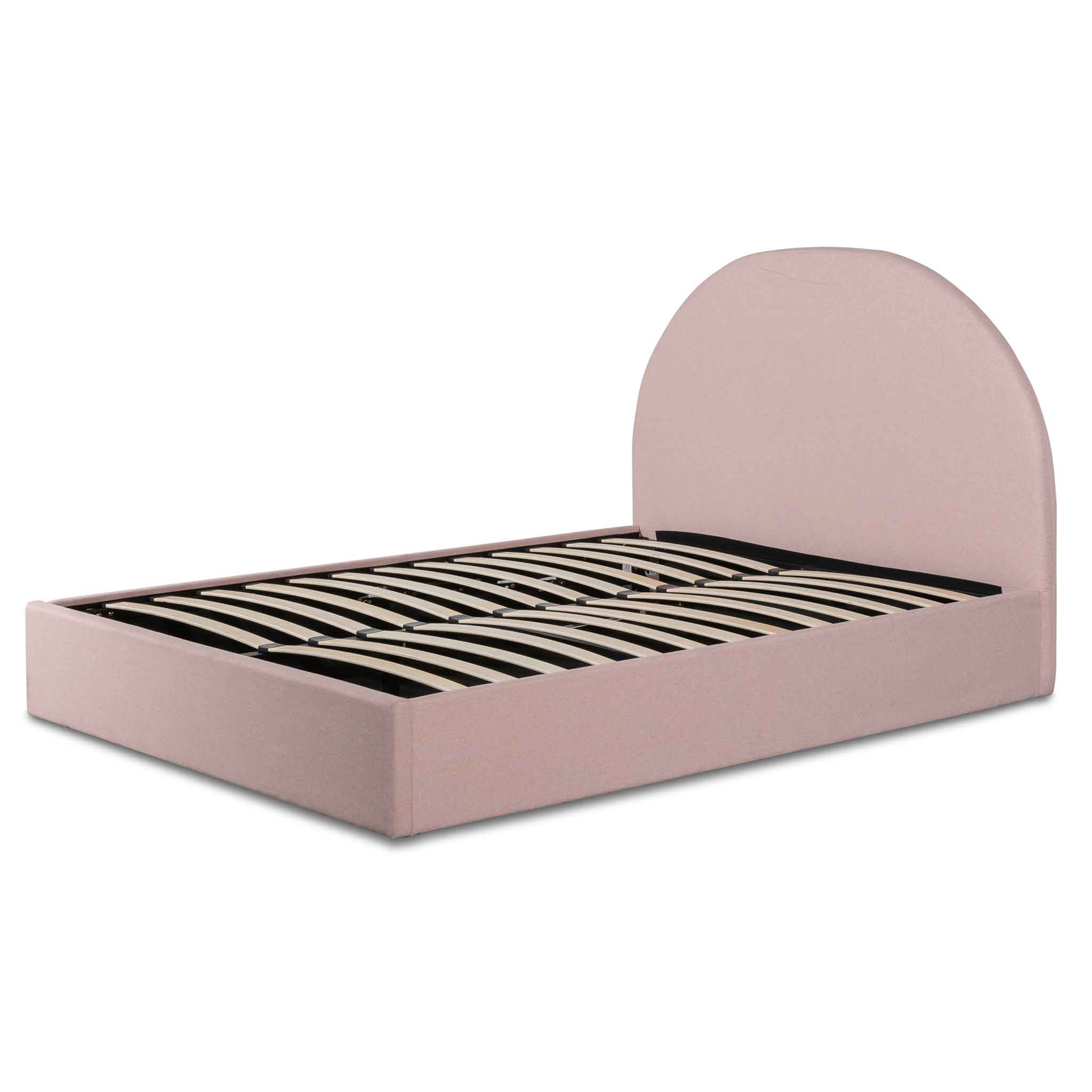 Maximus Queen Bed Frame - Blush Pink - Beds